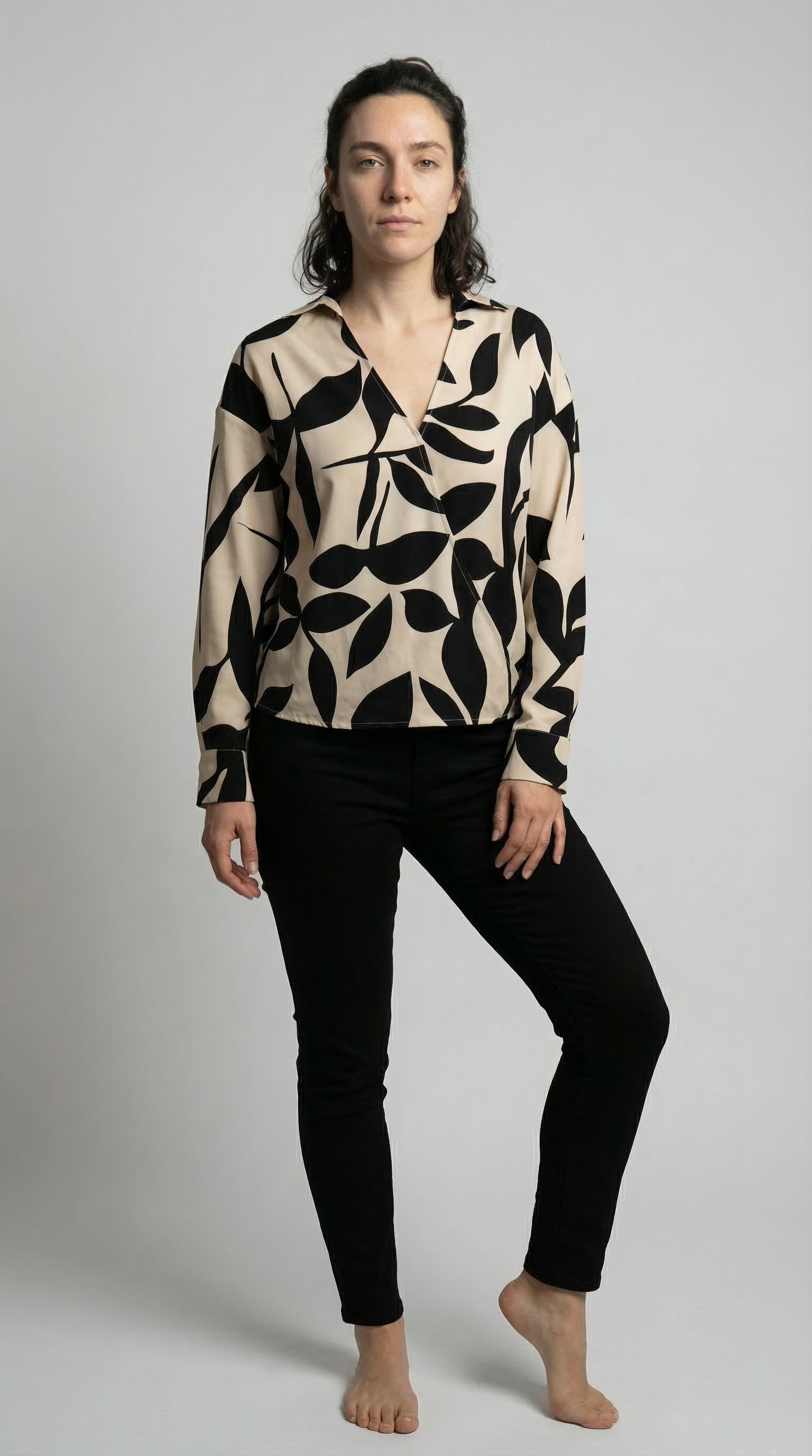 The Abstract Leaf Blouse