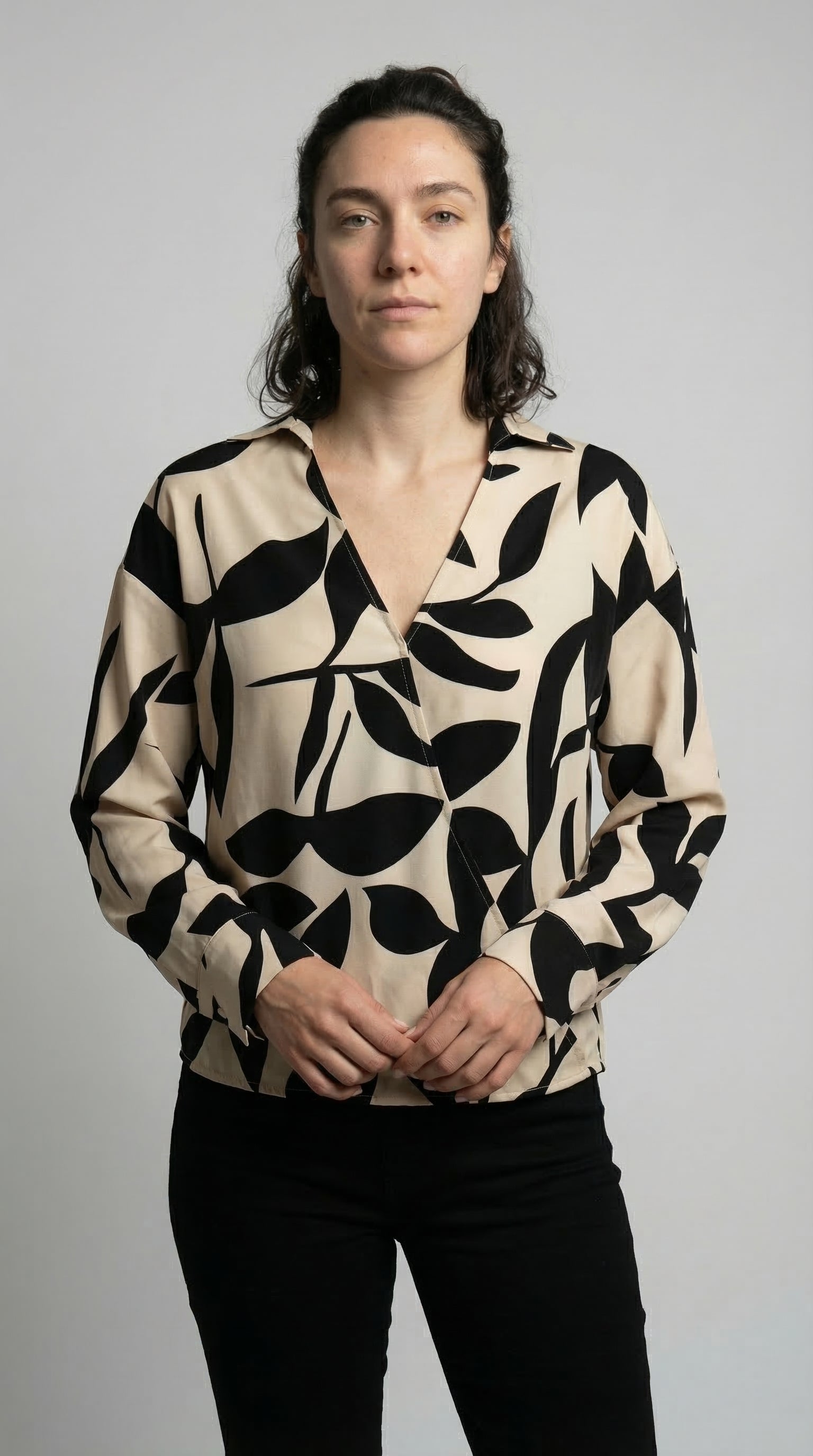 The Abstract Leaf Blouse