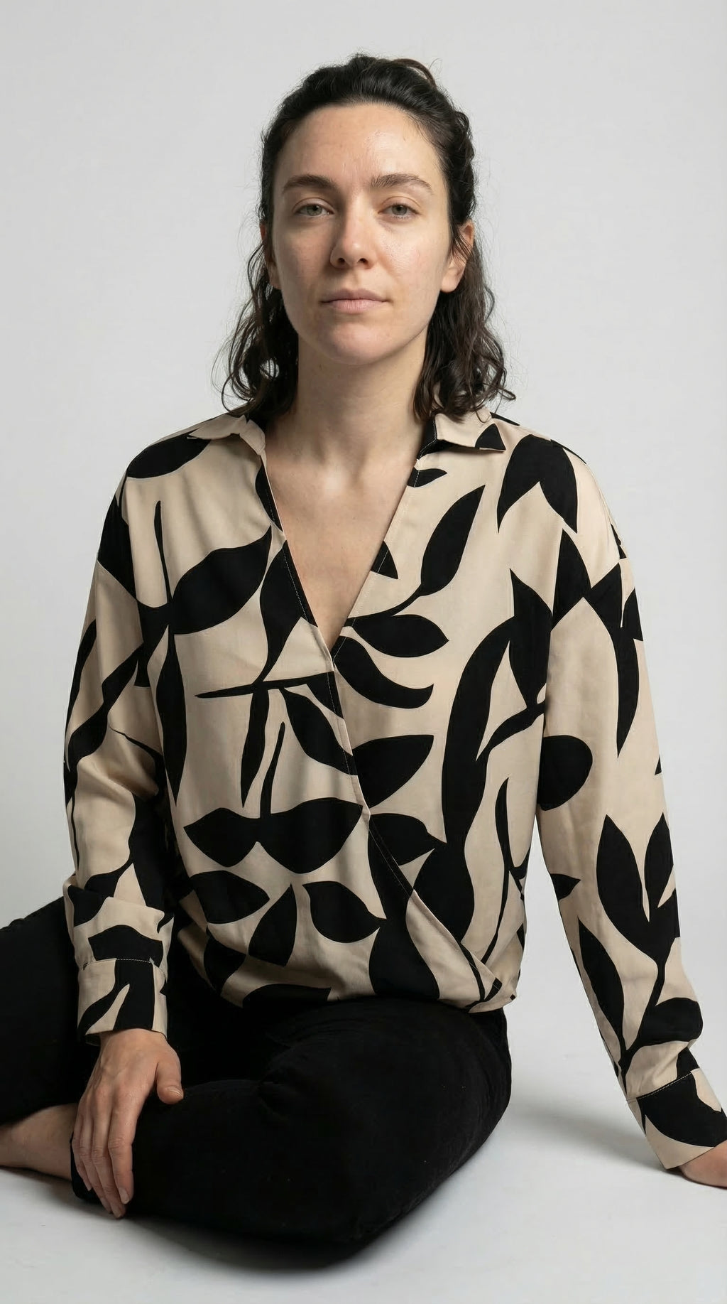 The Abstract Leaf Blouse