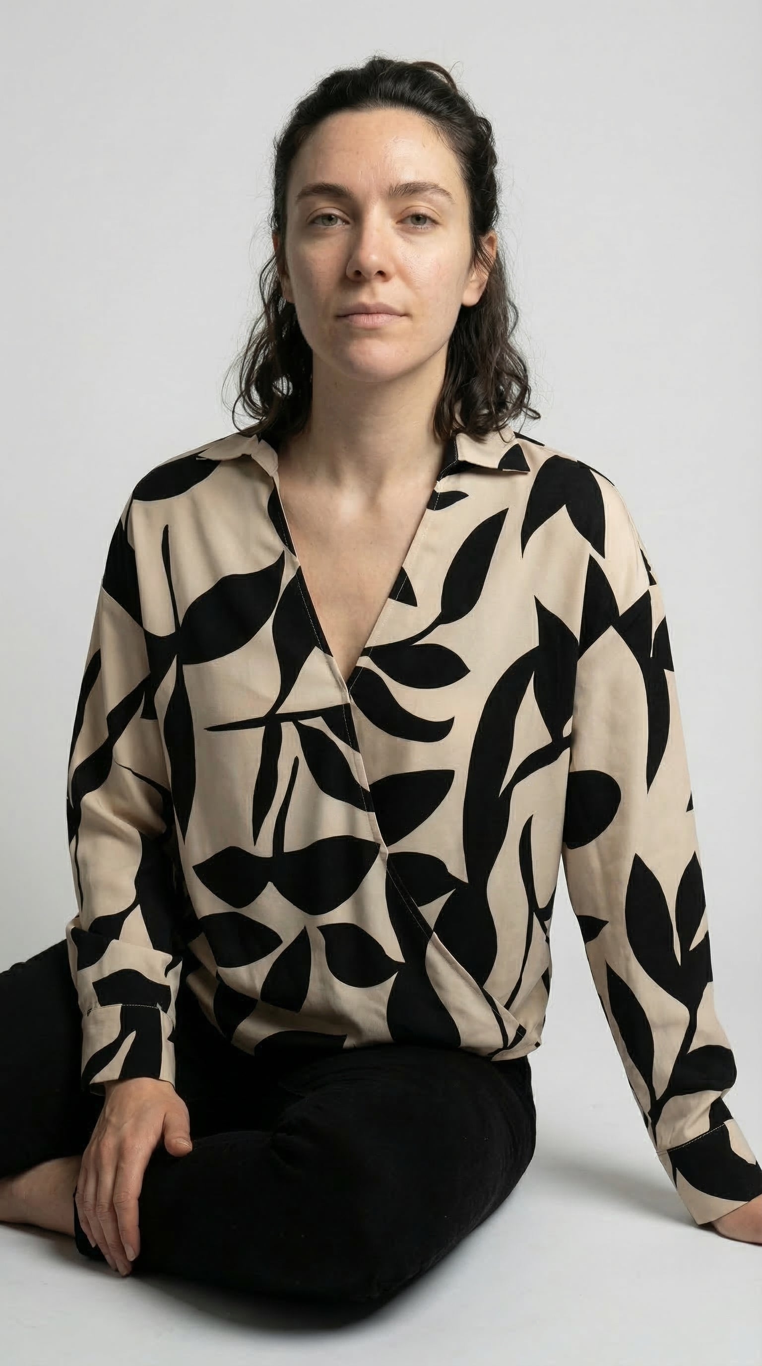 The Abstract Leaf Blouse