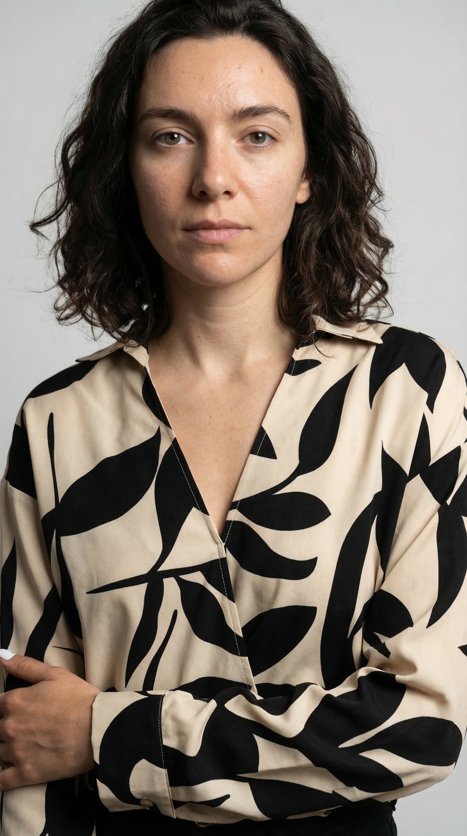 The Abstract Leaf Blouse