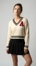 The Varsity Crest Knit Top