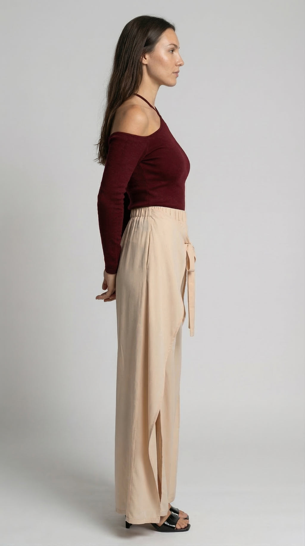 The Bordeaux Halter Top