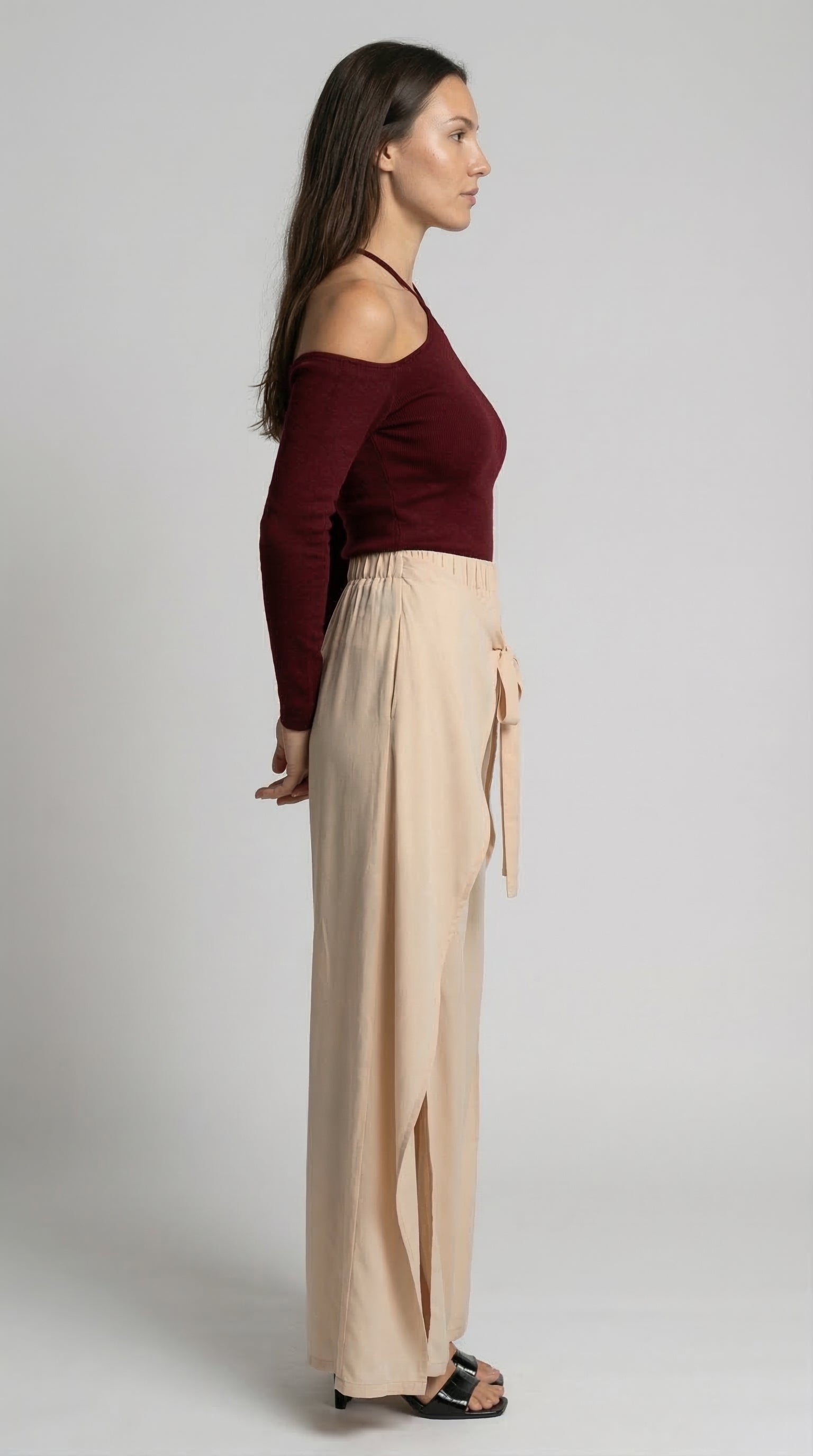 The Bordeaux Halter Top