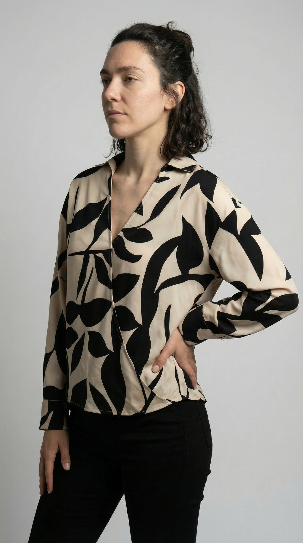 The Abstract Leaf Blouse